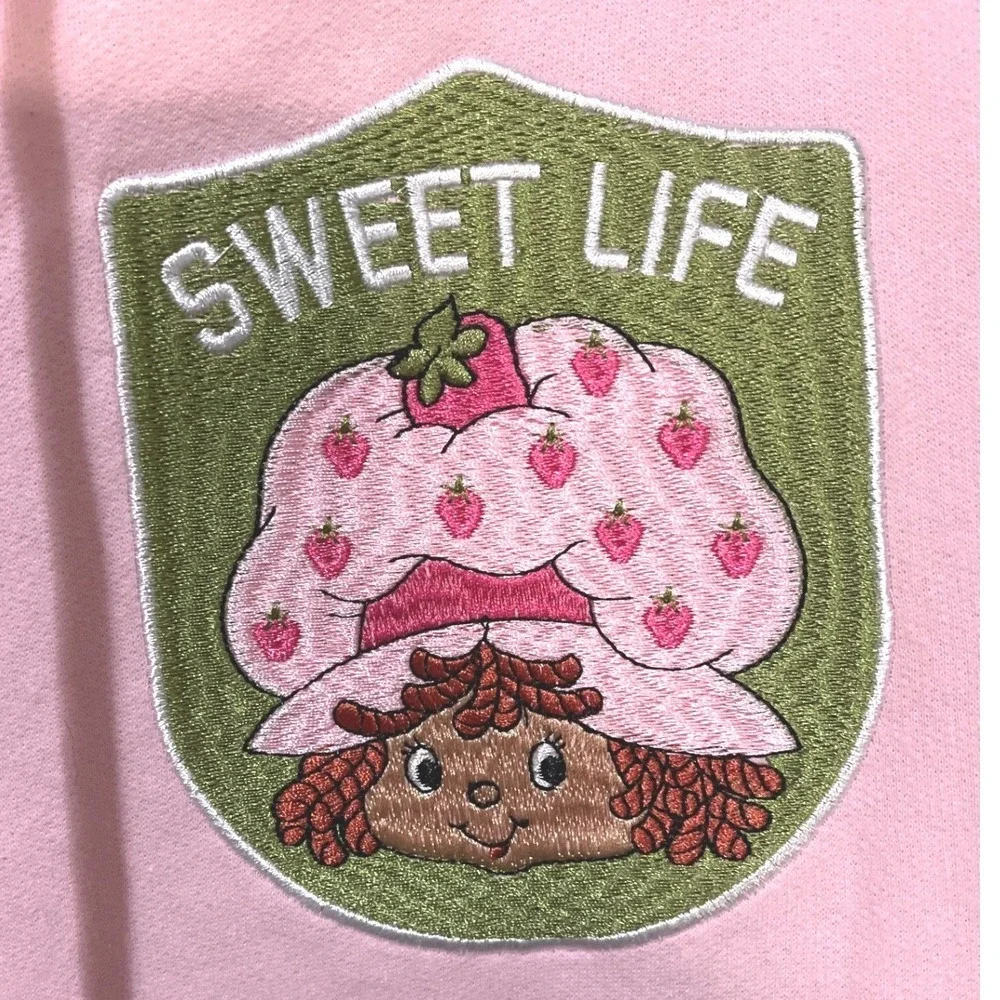 Freeze Hoodie Women S Pink Strawberry Shortcake Sweet Life Graphic